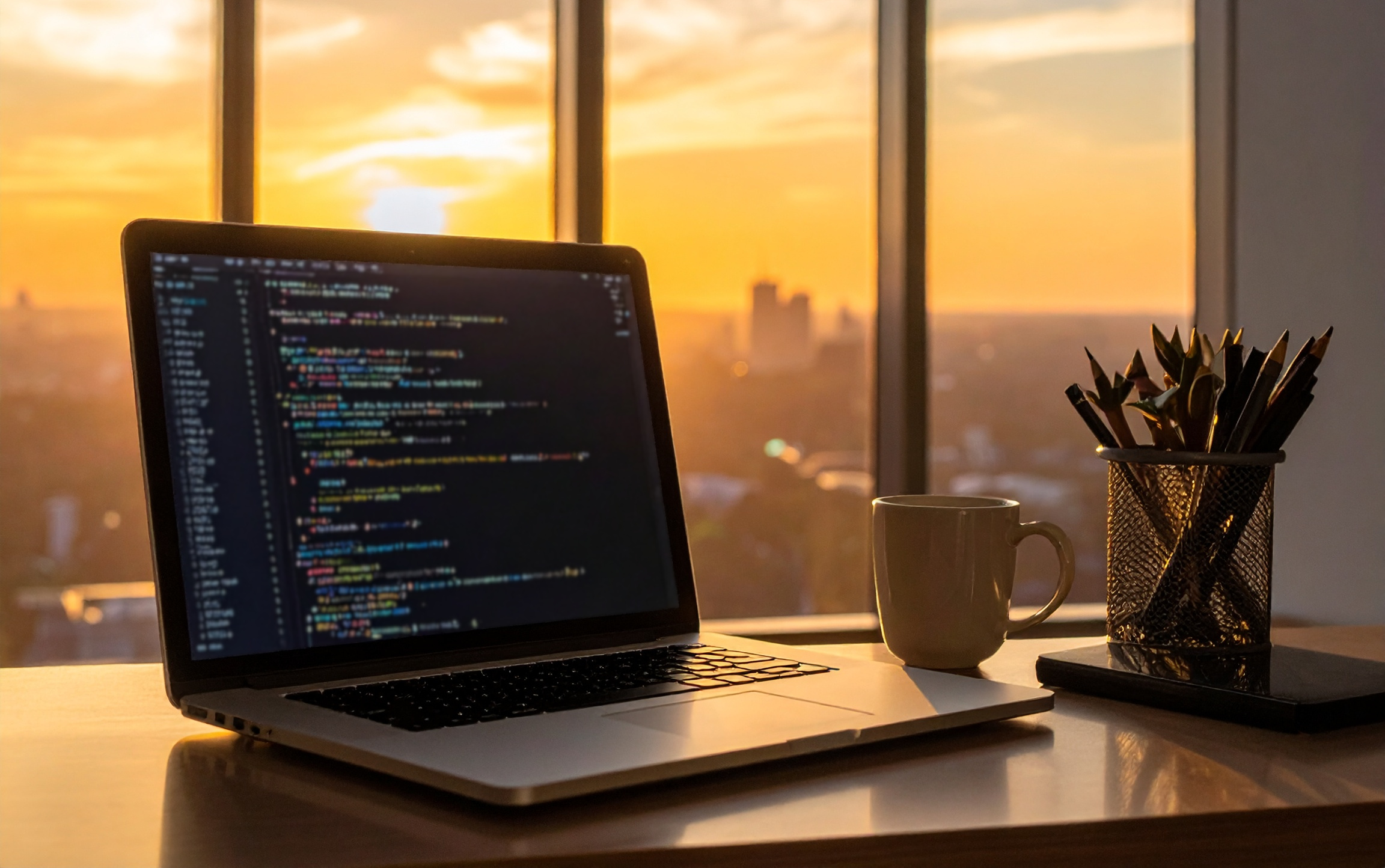 Laptop with VS Code